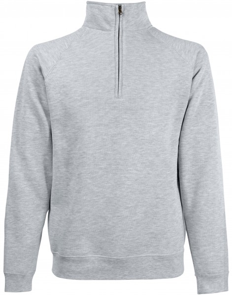 Fruit of The Loom Zip Neck Raglansweat in 9 Farben