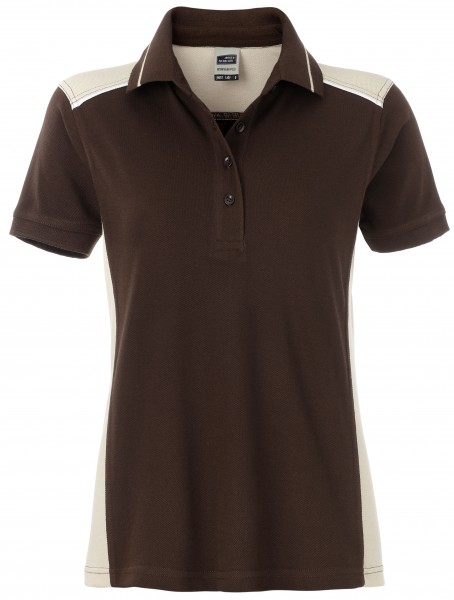 James & Nicholson JN857 Damen Workwear Polo Kontrast in 8 Farben