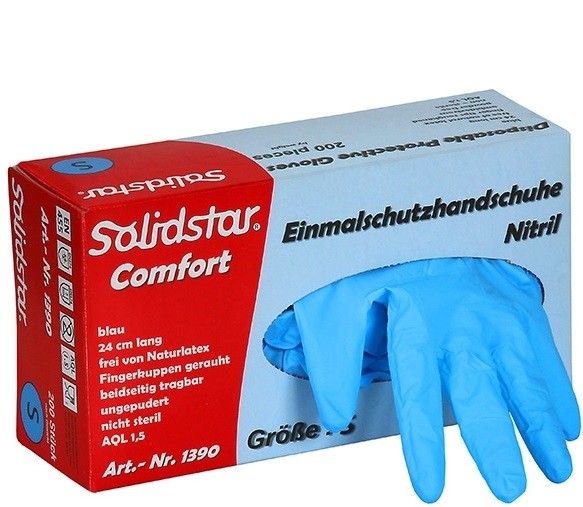Solidstar 1390 Nitril-Einwegschutzhandschuhe ungepudert