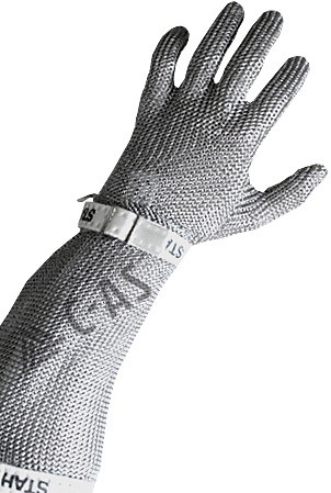 Schlachthausfreund Standard Stechschutzhandschuh mit 20 cm Stulpe