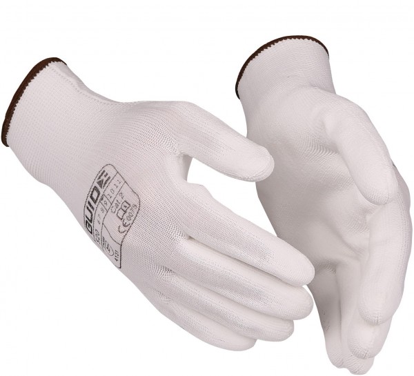Guide 520 PU-Nylon-Schutzhandschuhe teilbeschichtet weiß