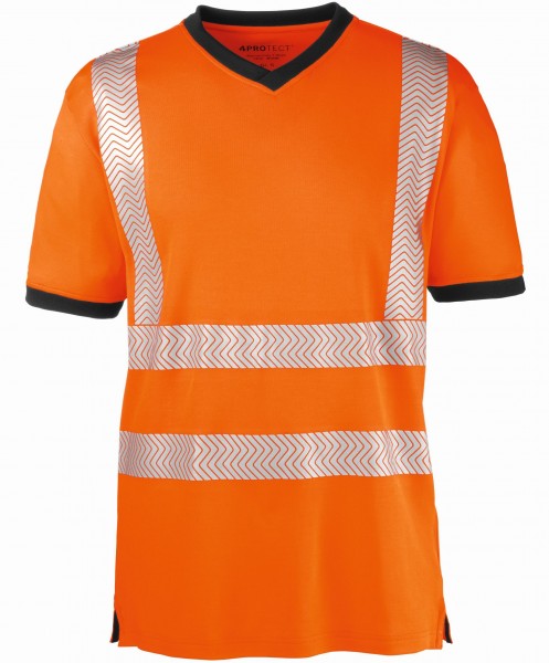 4 Protect 3430 MIAMI Warnschutz T-Shirt leuchtorange-grau