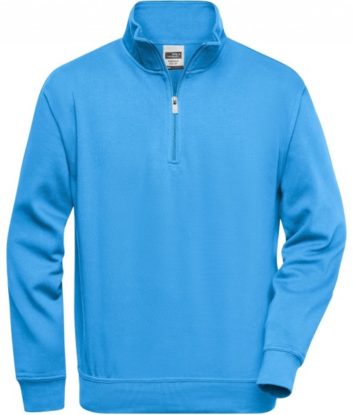 James & Nicholson JN831 Workwear Zip Sweat in 17 Farben