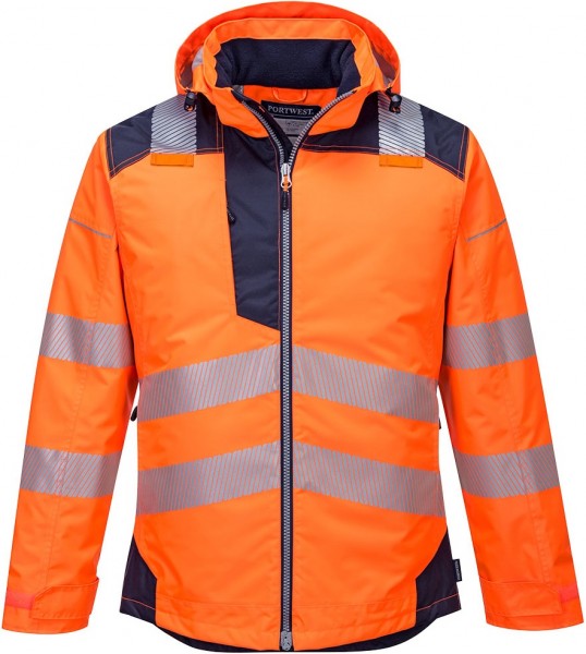 Portwest T400 PW3 Warnschutz-Regenjacke