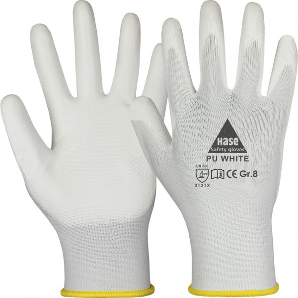 Hase 509520 PU White PU-Schutzhandschuhe