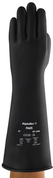 Ansell AlphaTec 87-104 Latex-Chemikalienschutzhandschuhe Level B