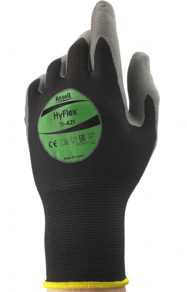 Ansell HyFlex 11-421 PU-Schutzhandschuhe lebensmittelzertifiziert