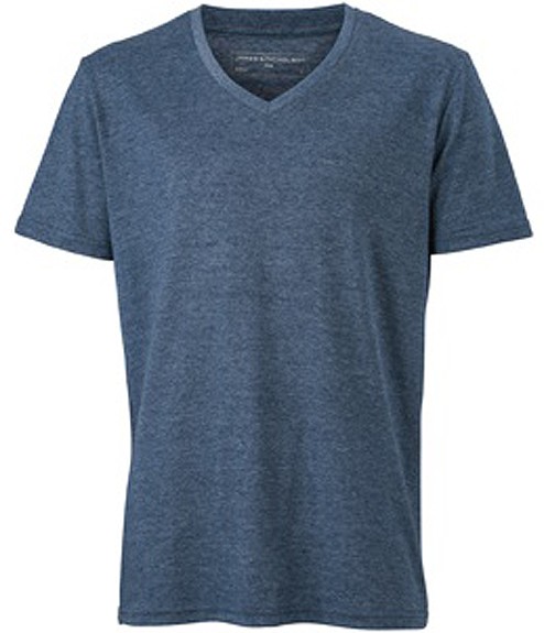 James & Nicholson JN974 Herren Melange V-Shirt in 9 Farben