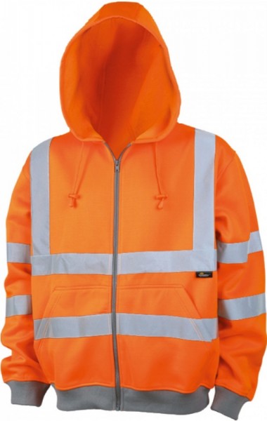 Vizwell VWFC14O Warnschutz-Sweatjacke leuchtorange