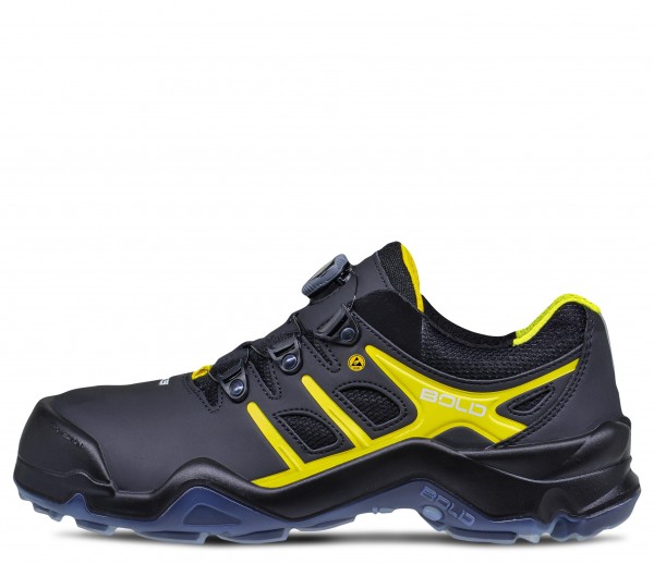 HKS Bold Targa 8 BTP Halbschuhe S3 SRC ESD schwarz/gelb