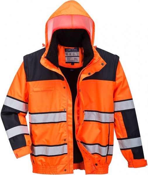 Portwest C466 Klassische Warnschutz-Pilotjacke