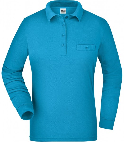 James & Nicholson JN865 Damen Langarm Workwear Polo in 17 Farben