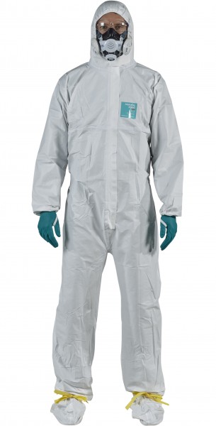 Microgard / AlphaTec 2000 TS-Plus Overall mit Kapuze und Füßlingen Modell 122 weiß