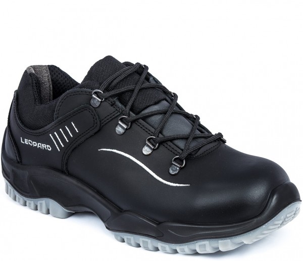 Leopard 01481 Halbschuhe S3 schwarz/silber (reflektierend)