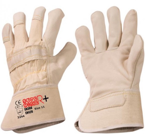 Super Worker PLUS Rindvollleder-Schutzhandschuhe