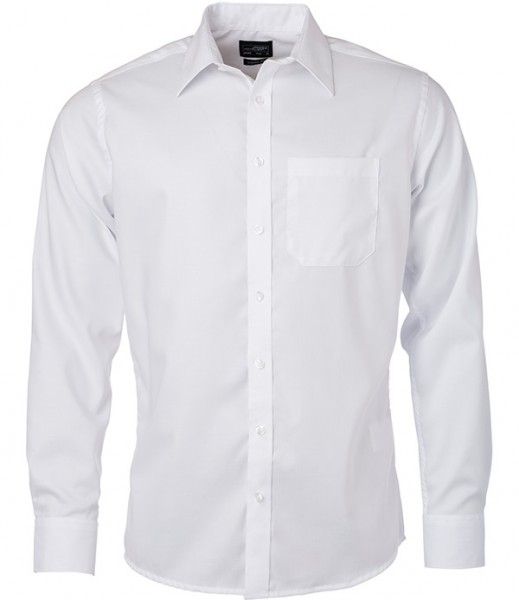 James & Nicholson JN682 Langarm Herrenhemd Micro-Twill in 3 Farben