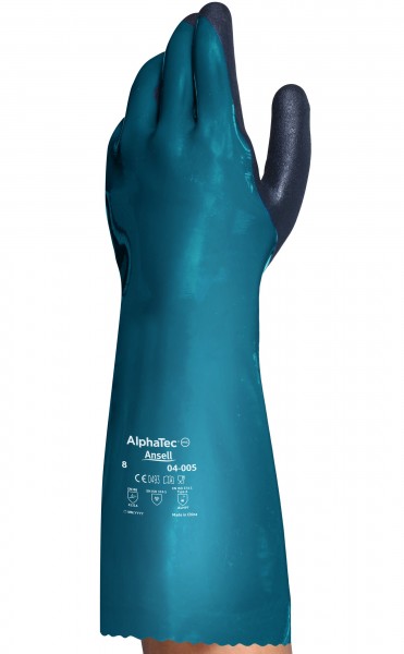 Ansell AlphaTec 04-005 PVC-Nitril-Chemikalienschutzhandschuhe