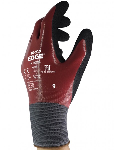 Ansell Edge 48-919 Nitril-Schutzhandschuhe doppelbeschichtet