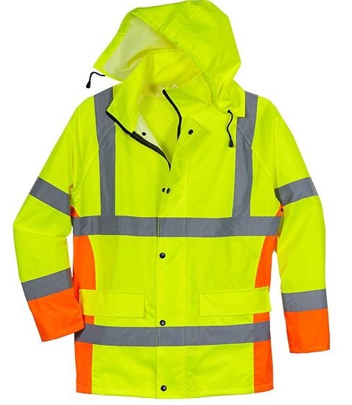 Scheibler Warnschutz-Regenjacke gelb-orange