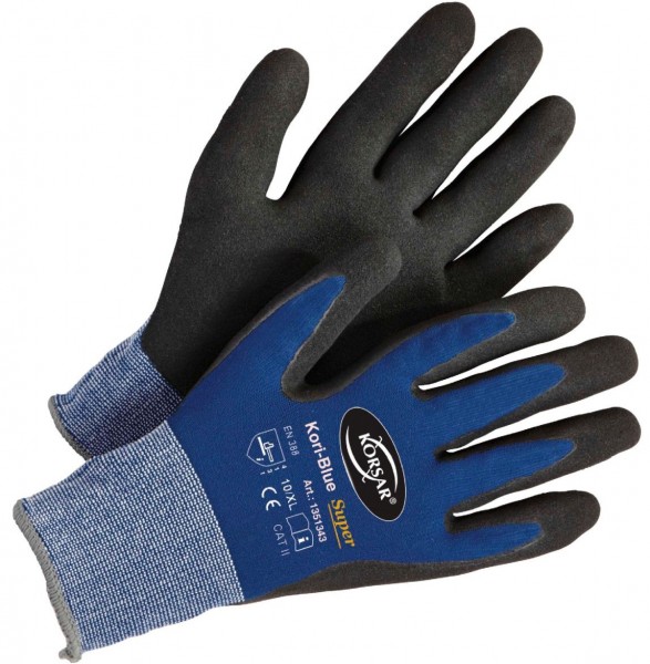 Korsar Kori-Blue Super Nitrilschaum-Schutzhandschuhe
