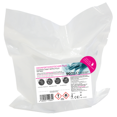 Unigloves Desinfektionstücher Plus Soft Fresh 2 Beutel a 90 Stück