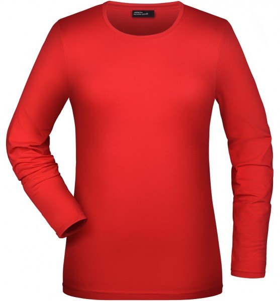 James & Nicholson JN054 Damen Elastic Shirt Langarm in 8 Farben