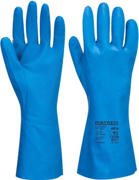 Portwest A814 Nitril-Chemikalienschutzhandschuhe