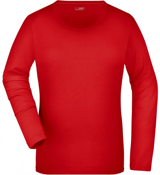 James & Nicholson JN927 Damen Elastic Langarm Shirt in 9 Farben