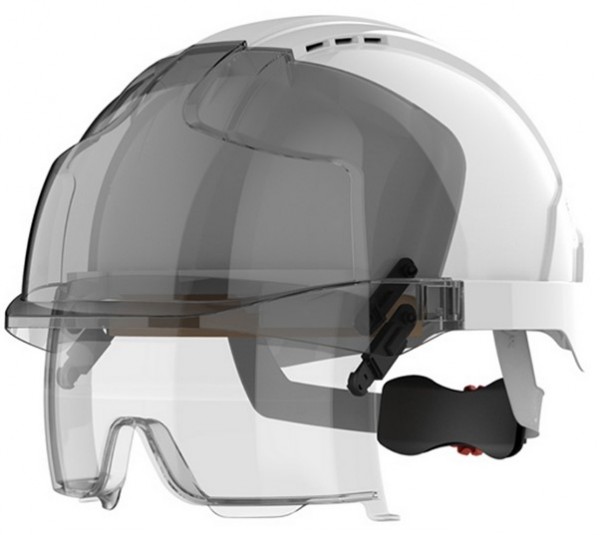 JSP AMB170 EVO VISTAlens Schutzhelm belüftet mit Drehverschluss und Schutzvisier