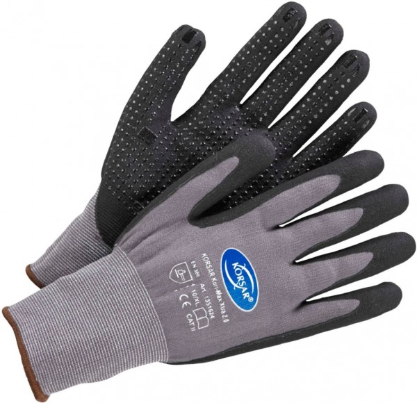 Korsar Kori-Max Xtra 2.0 Nitrilschaum-Schutzhandschuhe mit Noppen
