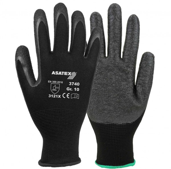 Asatex 3740 Latex-Schutzhandschuhe teilbeschichtet