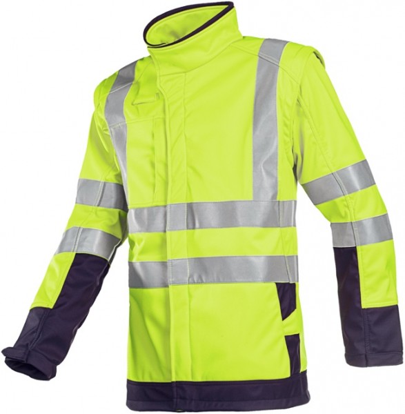 Sioen Heatherton 9643A2TV4 Multinorm Warnschutz-Softshelljacke mit abnehmbaren Ärmeln
