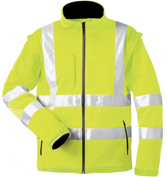 elysee 22702 LOGAN Warnschutz-Softshelljacke leuchtgelb