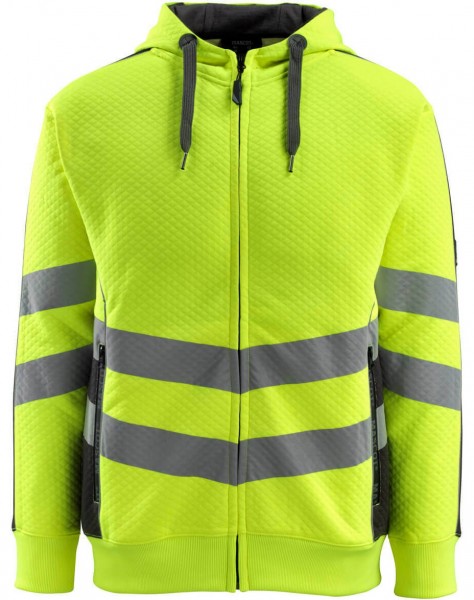 Mascot CORBY 50138-932 Warnschutz-Kapuzensweatshirt mit Reißverschluss