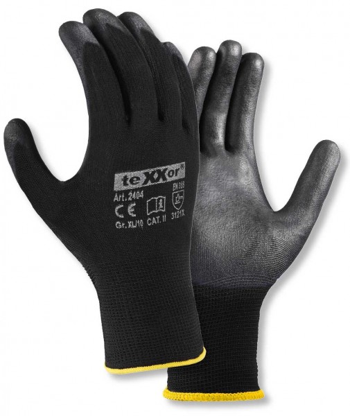 texxor 2404 PU-Schutzhandschuhe schwarz