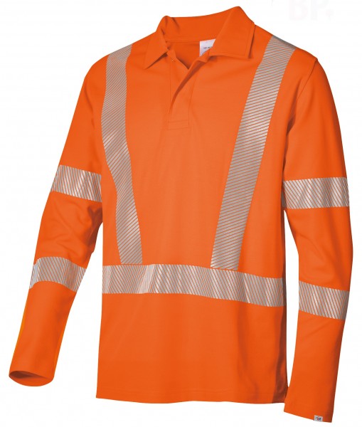 BP 2133-261 Warnschutz-Poloshirt langarm unisex Hi-Vis Comfort