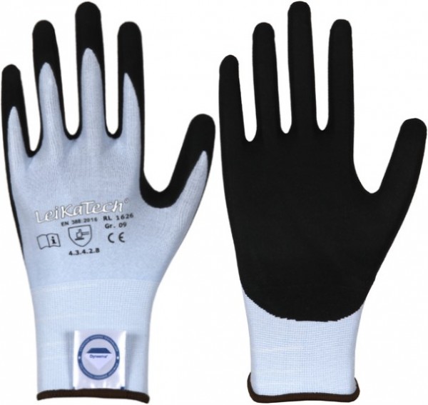 LeikaTech 1626 Dyneema Diamond Nitril Schnittschutzhandschuhe Level B