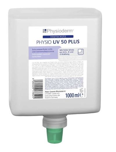 Greven 14093003 PHYSIO UV 50 Plus Sonnenschutzcreme Neptuneflasche 1L