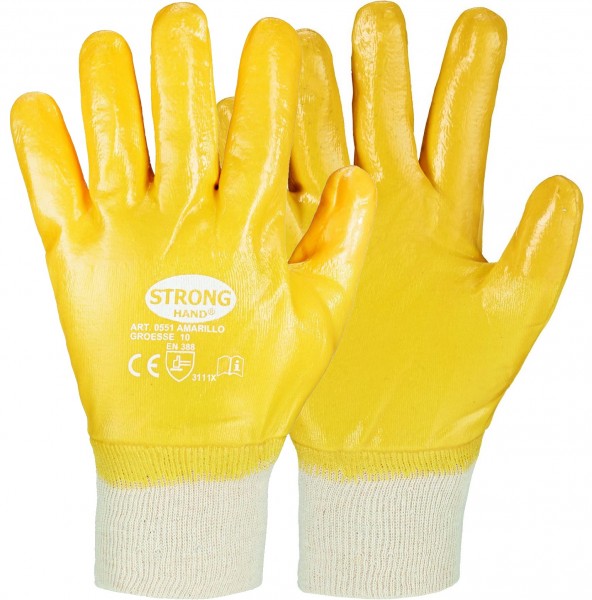 Stronghand 0551 Amarillo Nitril-Schutzhandschuhe vollbeschichtet