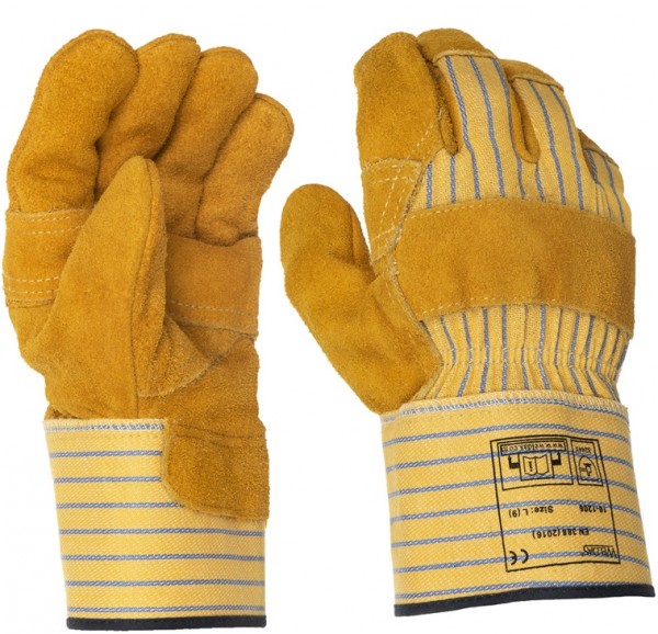 Weldas 10-1206 Rindspaltleder-Schutzhandschuhe mit Schnittschutz