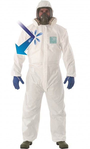 Microgard / AlphaTec 2000 Comfort Overall mit Kapuze Modell 129 weiß