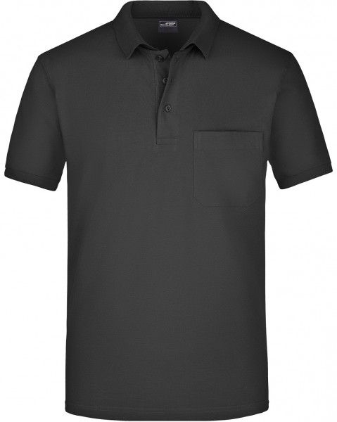 James & Nicholson JN922 Herren Piqué Polo mit Brusttasche in 10 Farben