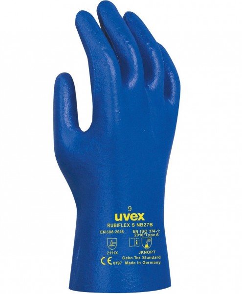 uvex 60271 rubiflex S NB27B Nitril-Chemikalienschutzhandschuhe