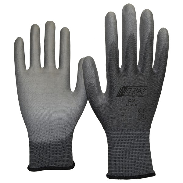 Nitras 6205 PU-Schutzhandschuhe teilbeschichtet