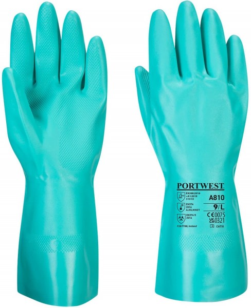 Portwest A810 Nitril-Chemikalienschutzhandschuhe