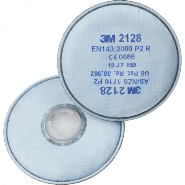 3M Bajonett-Partikelfilter 2128 P2 Filter mit Aktivkohle