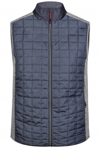 James & Nicholson JN740 Herren Knitted Hybrid Weste in 5 Farben
