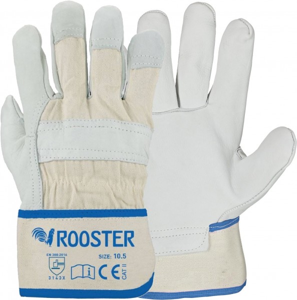 Asatex 3600 Rooster Rindvolllederhandschuhe gefüttert natur