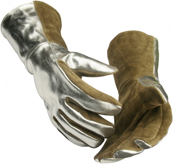 Guide 350A Rindspaltleder Hitzeschutz-Handschuhe aluminisiert