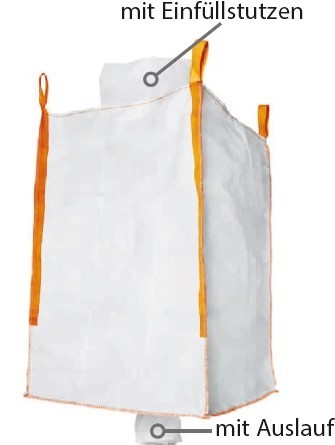 Tector 84738 Big Bag 90 x 90 x 115 cm mit Ein- und Auslauf